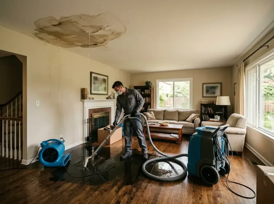 attic-pipe-burst-ceiling-drip-008 — frequently asked questions, Water Damage Restoration & Carpet Care in Grasonville, MD
